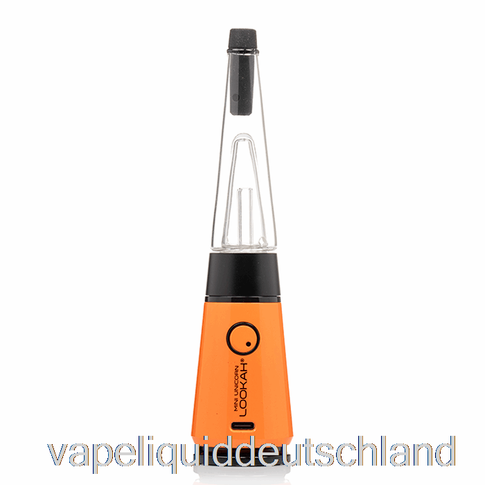 Lookah Unicorn Mini-Vaporizer-Kit, Orangefarbene Vape-Flüssigkeit
